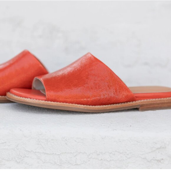 NEW SOFFT Leather Noble Comfort Slide Sandals for women 255 3T7 - Picture 6 of 6